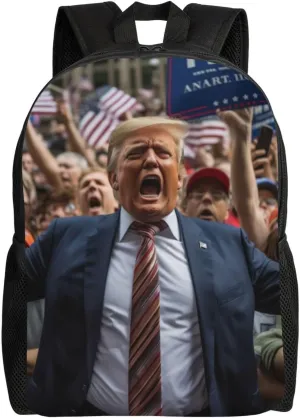 Crowd Trump Backpack Waterproof Anti Theft Durable Light Laptop Bag Backpacks For Women Men Travel Gym Backpack