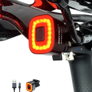 CUBELITE II Smart Bike Light,Auto Ambient Light Detection,Brake Sensing Rear Taillight,USB Rechargeable Super Long Standby,Auto On/Off,Ultra Brigh LED Warning Back Bicycle Light,IPX5 Waterproof.