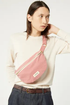 Custine the waist bag - Recycled cotton "bois de rose"