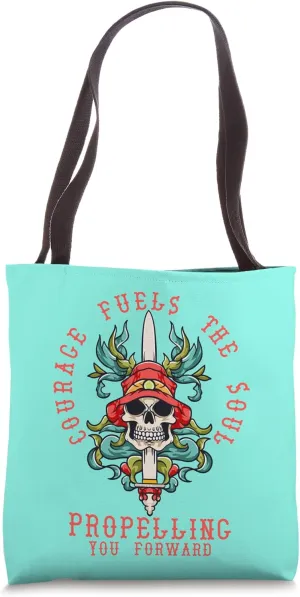 Dagger Art Pirate Skull Tattoo Dagger Symbolism Tote Bag