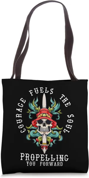 Dagger Art Pirate Skull Tattoo Dagger Symbolism Tote Bag