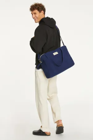 Darcy the anti diaper bag - Recycled cotton Midnight Blue