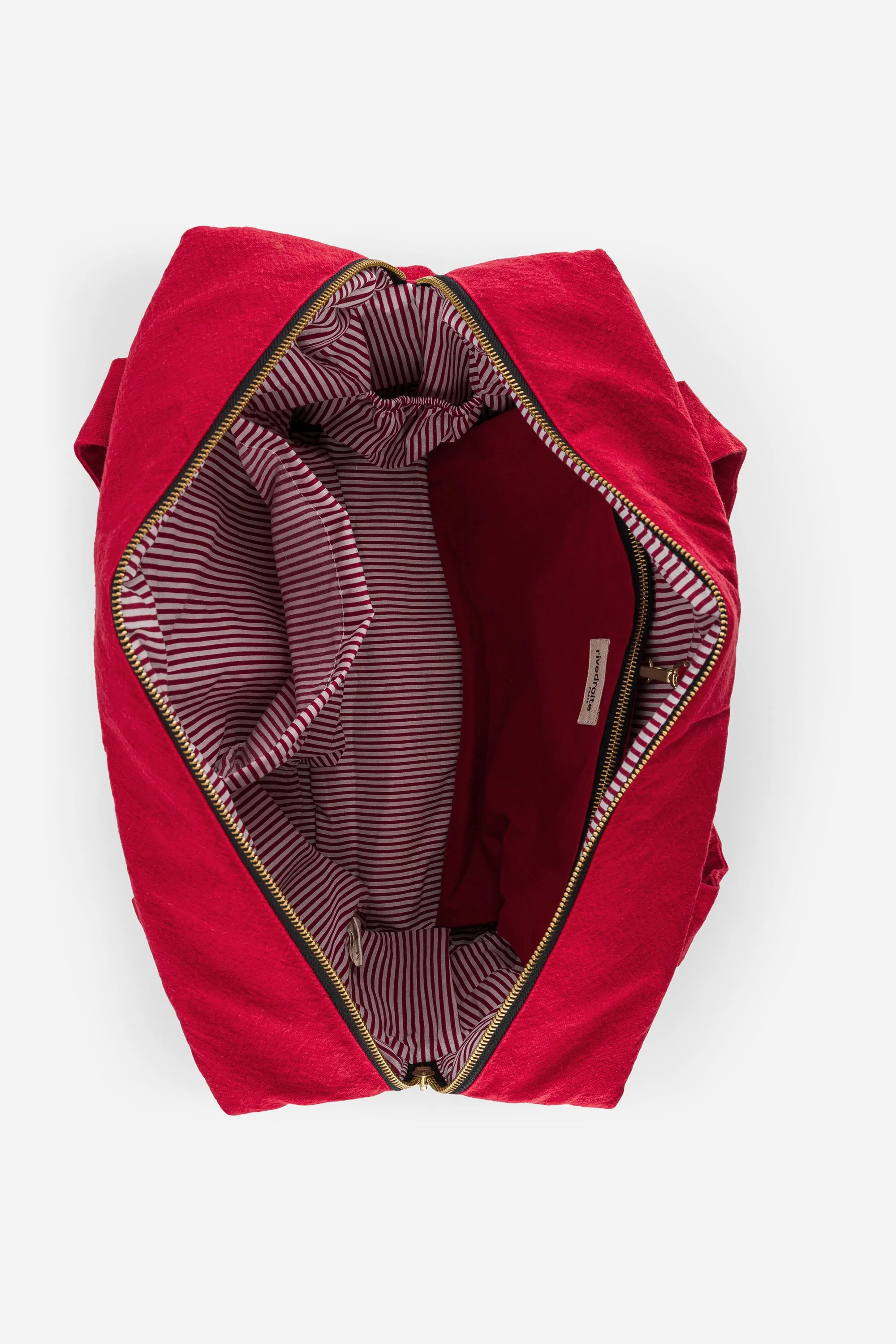 Darcy the anti diaper bag - Recycled cotton Vibrant Red