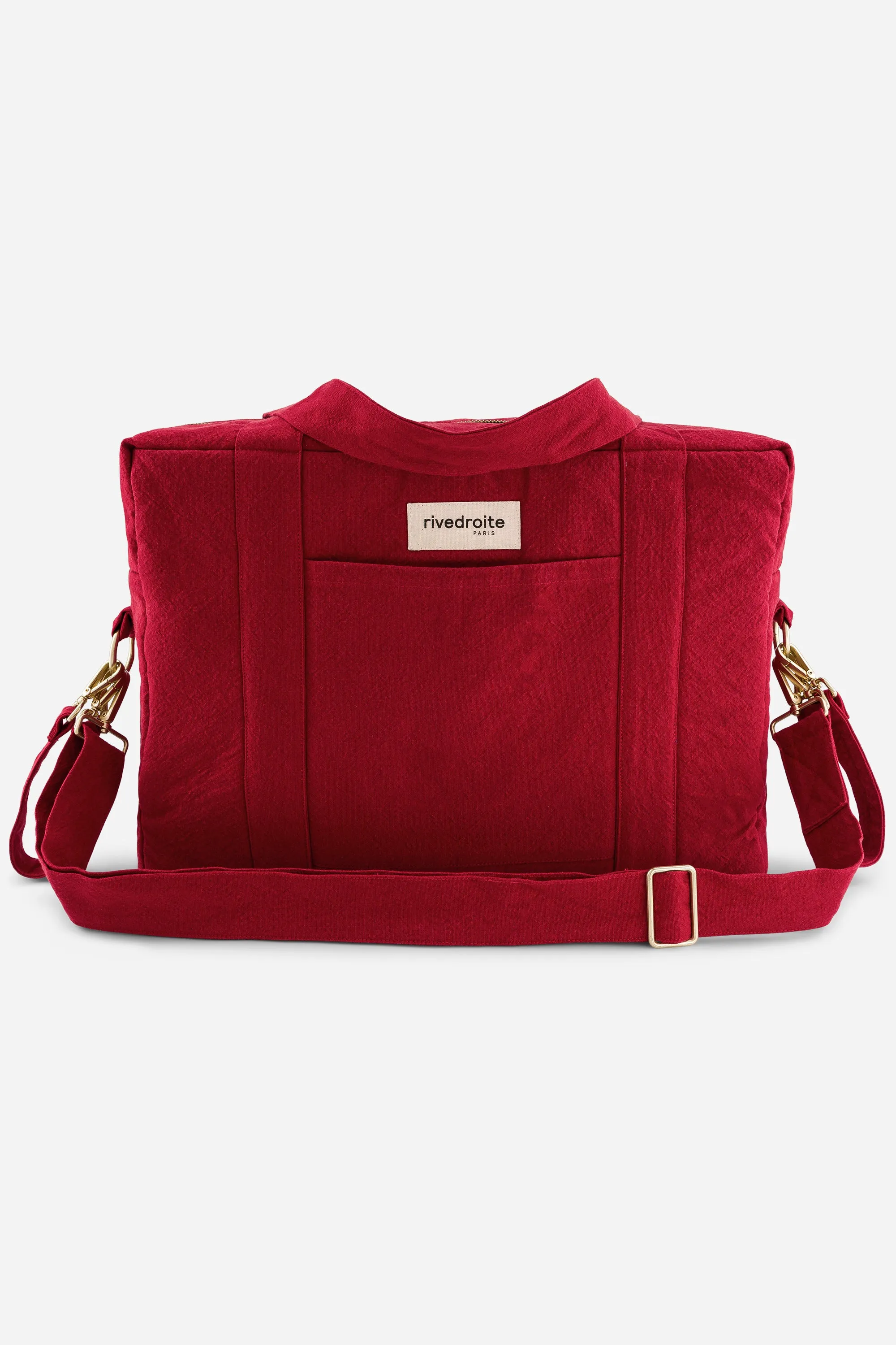 Darcy the anti diaper bag - Recycled cotton Vibrant Red