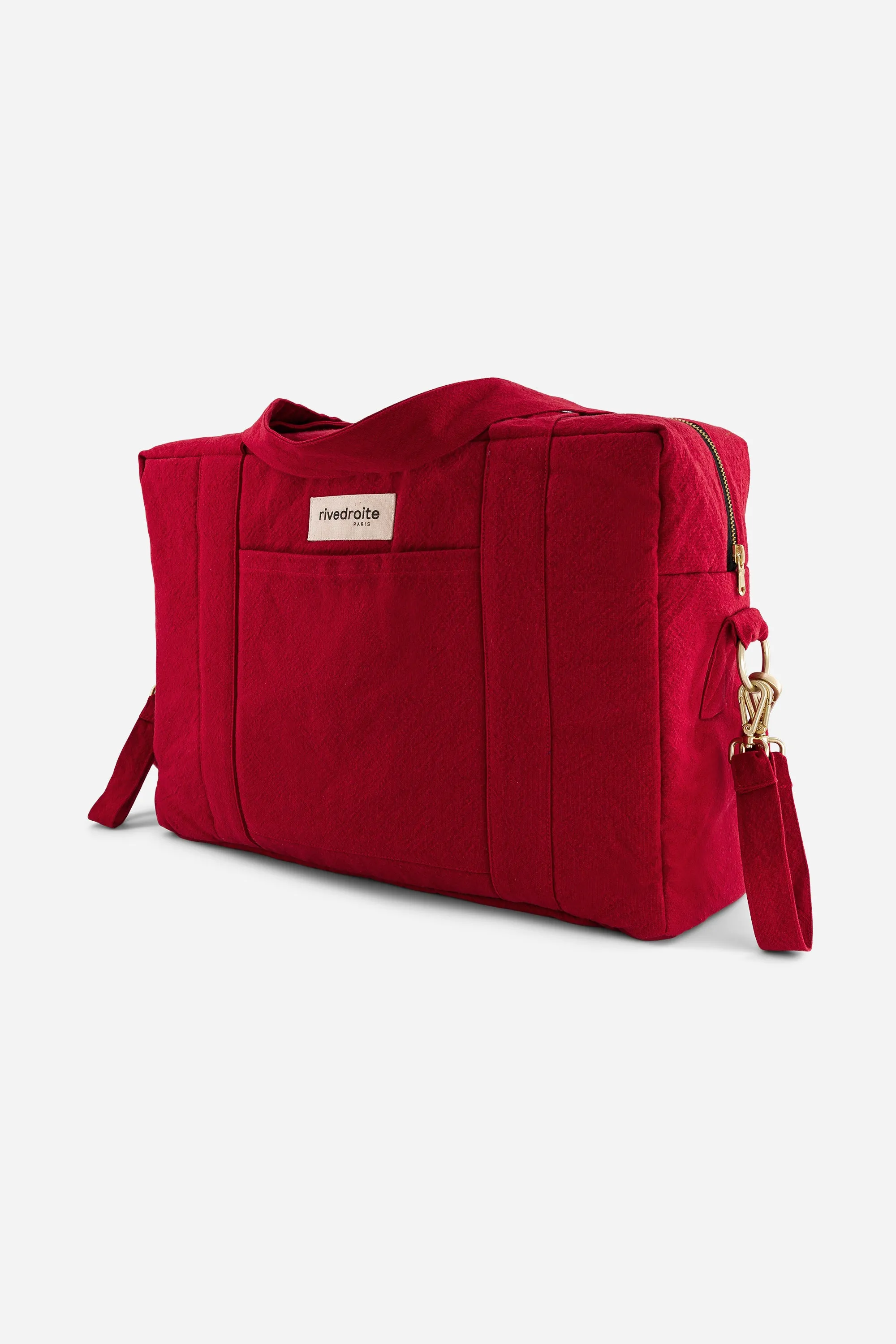 Darcy the anti diaper bag - Recycled cotton Vibrant Red