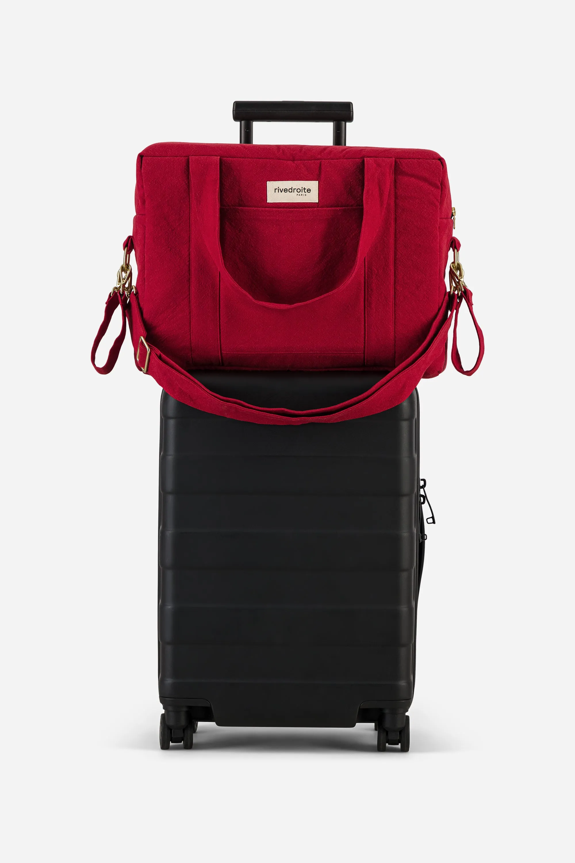 Darcy the anti diaper bag - Recycled cotton Vibrant Red