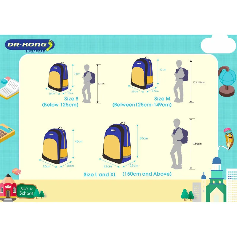DR.KONG BACKPACKS M SIZE DK-N008-BLU(RP : $119.90)