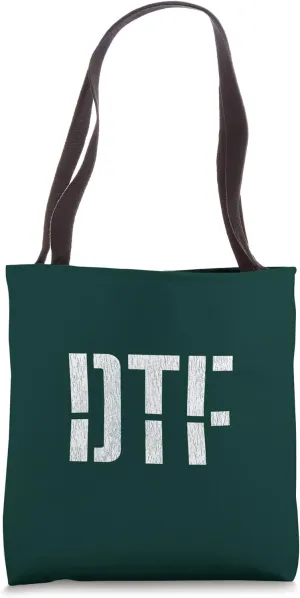 DTF Bold Stencil Design With Details Tote Bag