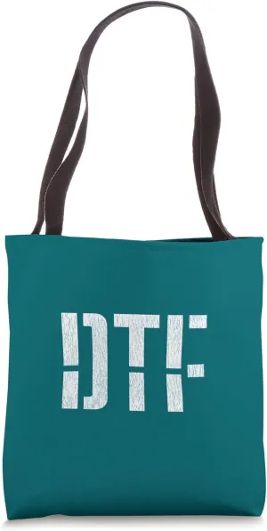 DTF Bold Stencil Design With Details Tote Bag