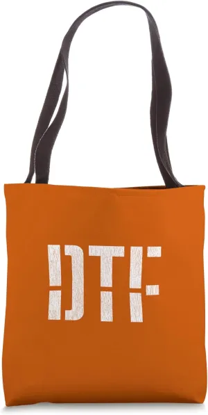 DTF Bold Stencil Design With Details Tote Bag