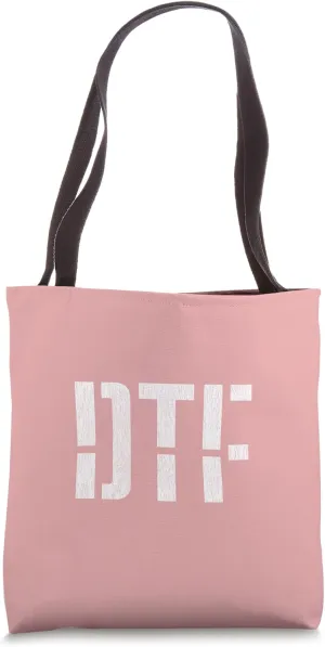 DTF Bold Stencil Design With Details Tote Bag