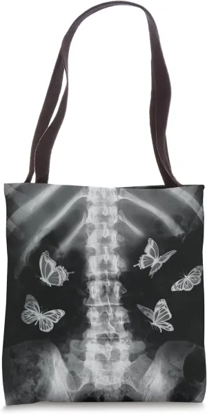 Egirl Skeleton Xray Butterfly Harajuku y2k Dark Edgy Grunge Tote Bag