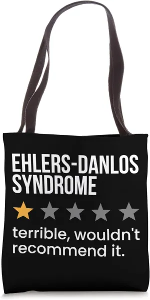 Ehlers-Danlos Syndrome One Star Rating Awareness Support Tote Bag