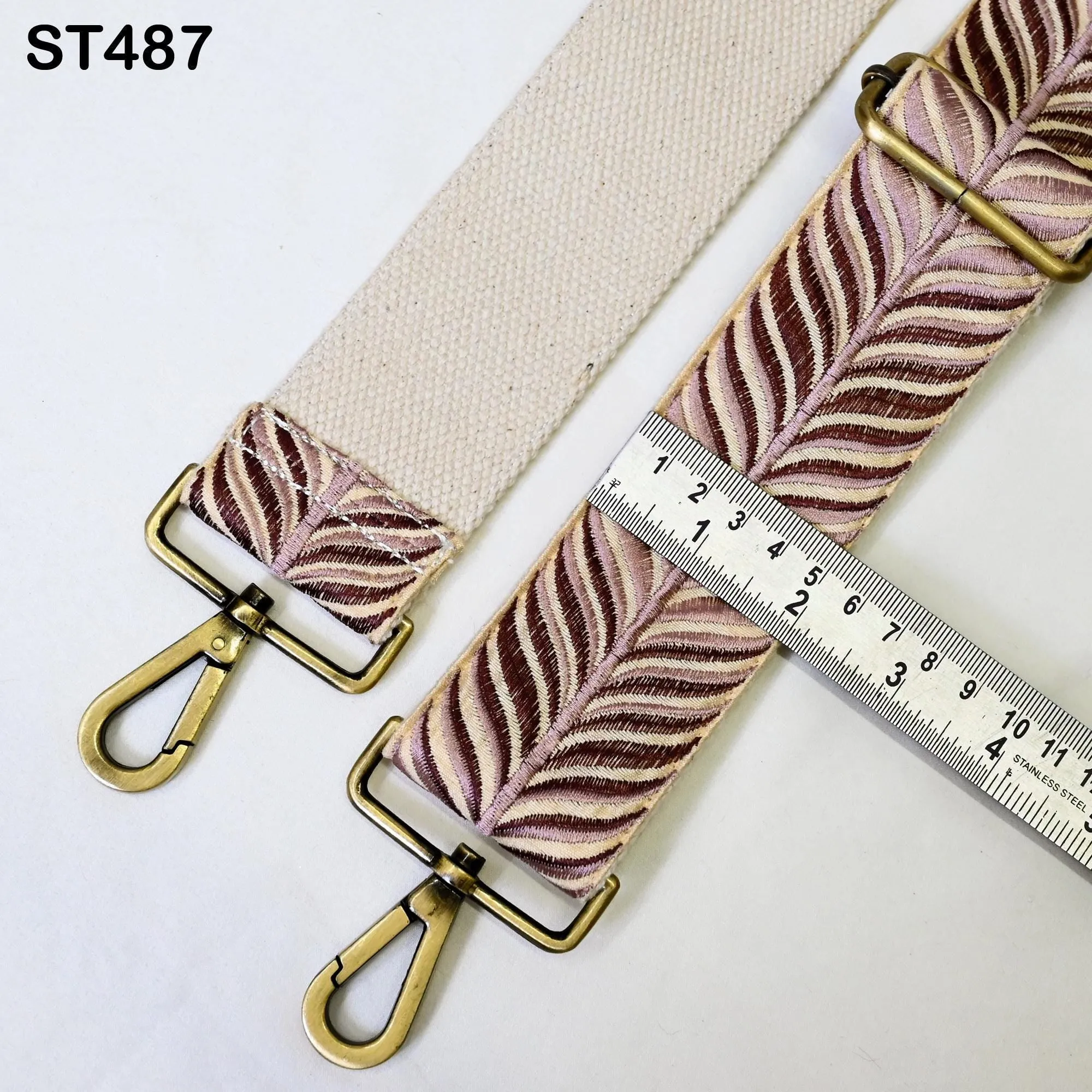 Embroidery Replacement Purse Strap Gift for Mother Crossbody Strap for Purses Embroidered Boho Bag Strap Boho Guitar Strap Handbag Strap