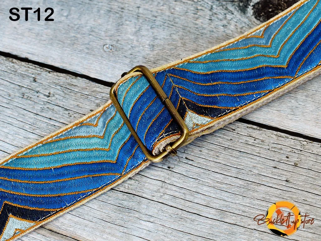 Embroidery Replacement Strap Purse Strap Crossbody Strap for Purses Embroidered Boho Bags Strap Boho Guitar Strap Handbag Strap gift for her