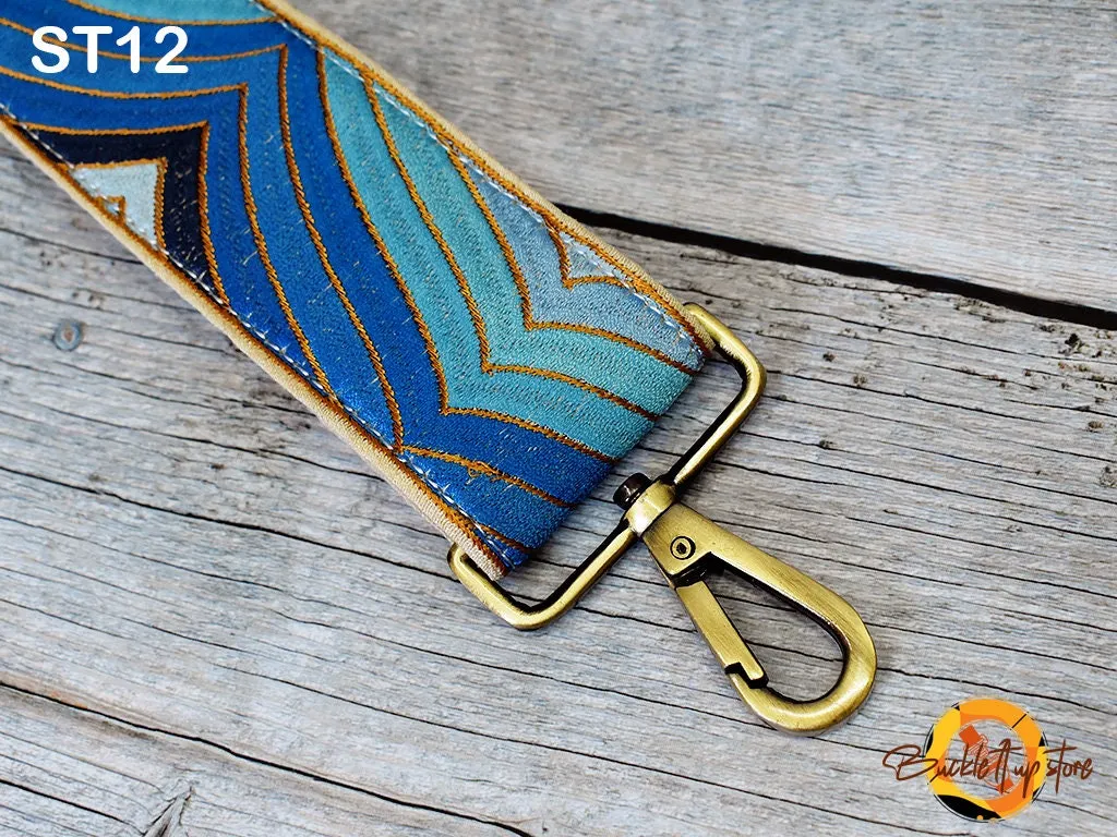 Embroidery Replacement Strap Purse Strap Crossbody Strap for Purses Embroidered Boho Bags Strap Boho Guitar Strap Handbag Strap gift for her