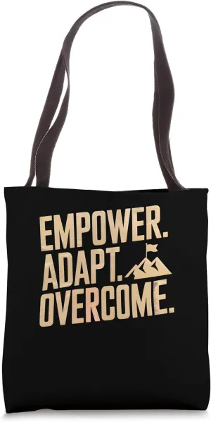 Empower Adapt Overcome Recovery Counselor Tote Bag