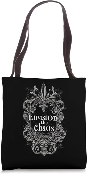 Envision the Chaos |Gothic Alt Grunge Hip Hop Y2K Emo Scene Tote Bag