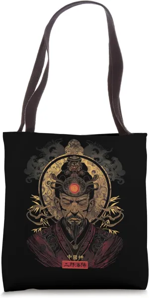 Erlang Shen Dark Chinese God Mythology Deity Tote Bag