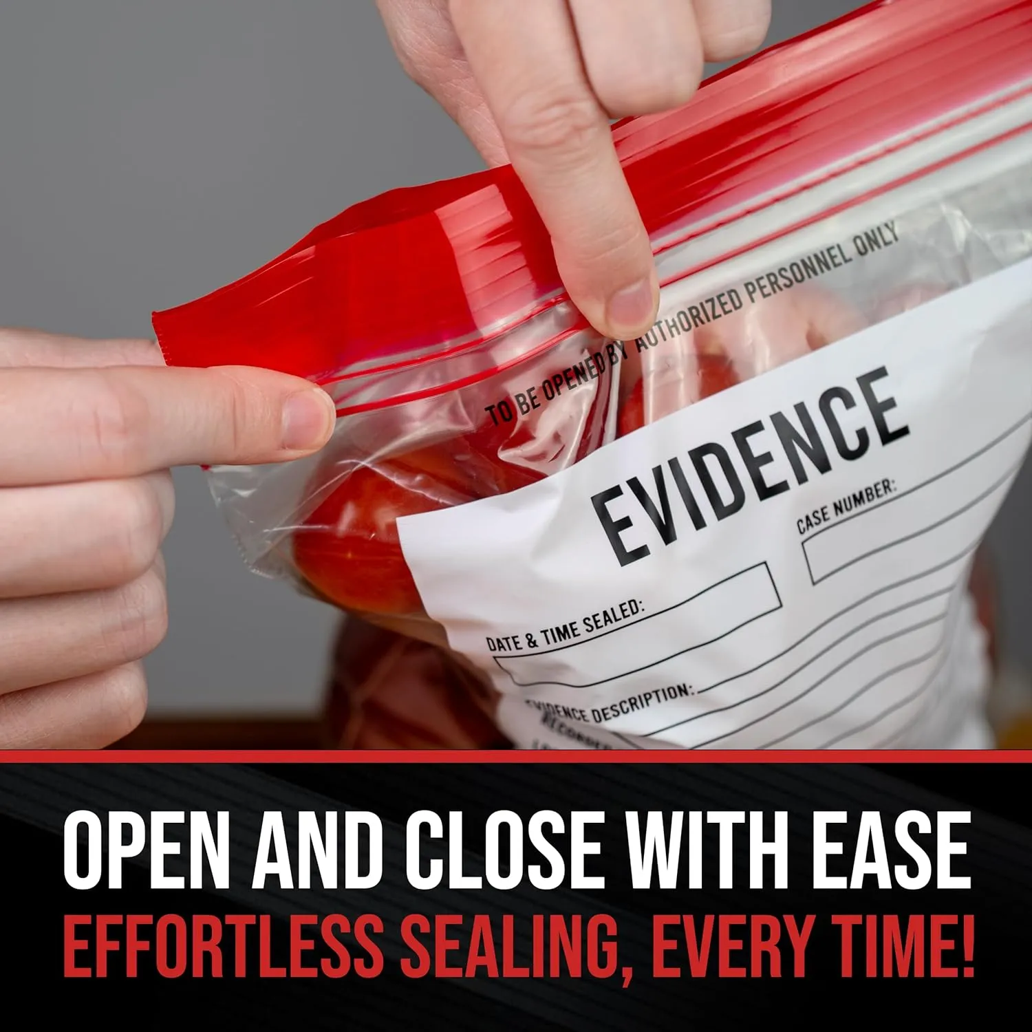 Evidence Bags 25pcs - Funny Party Favor Treat Bags Great for Police and Murder Mystery Parties. Also Perfect for Food Storage
