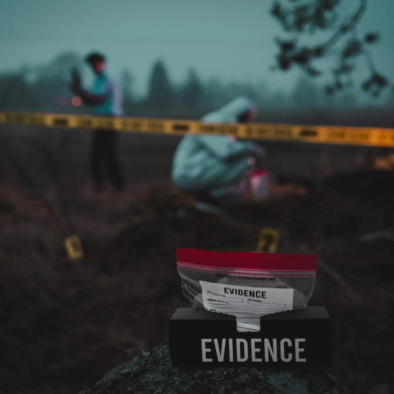 Evidence Bags 25pcs - Funny Party Favor Treat Bags Great for Police and Murder Mystery Parties. Also Perfect for Food Storage