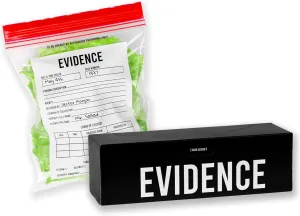 Evidence Bags 50pcs - Funny Party Favor Treat Bags Great for Police and Murder Mystery Parties. Also Perfect for Food Storage