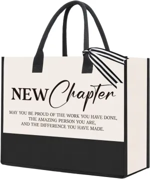 Farewell Tote Bag for Coworkers New Beginnings - Going Away Gifts for Women & Friends Starting New Chapters