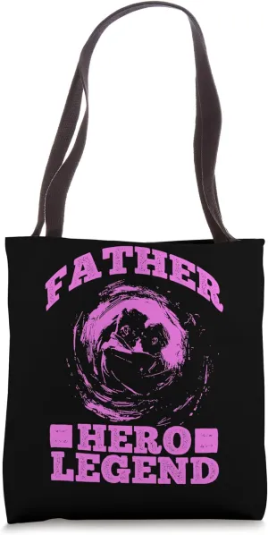 Father Hero Legend Unique Bold Statement Tote Bag