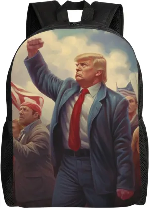 Fight Trump Backpack Waterproof Anti Theft Durable Light Laptop Bag Backpacks For Women Men Travel Gym Backpack