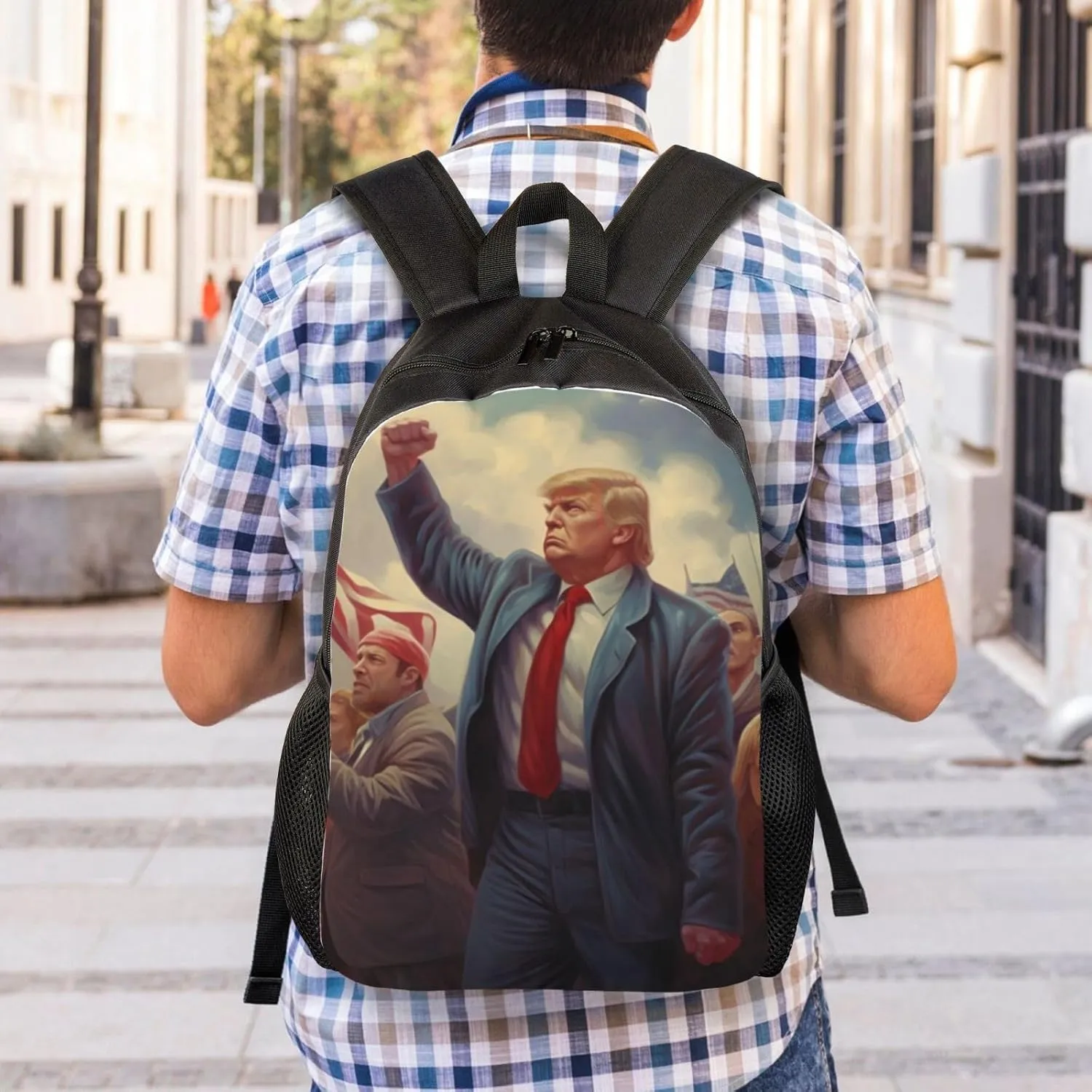 Fight Trump Backpack Waterproof Anti Theft Durable Light Laptop Bag Backpacks For Women Men Travel Gym Backpack