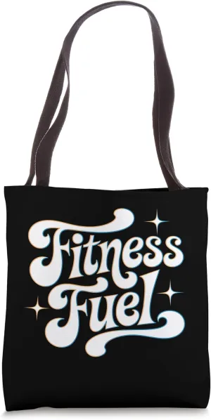 Fitness Fuel – Bold Workout Motivation Graphic Tote Bag