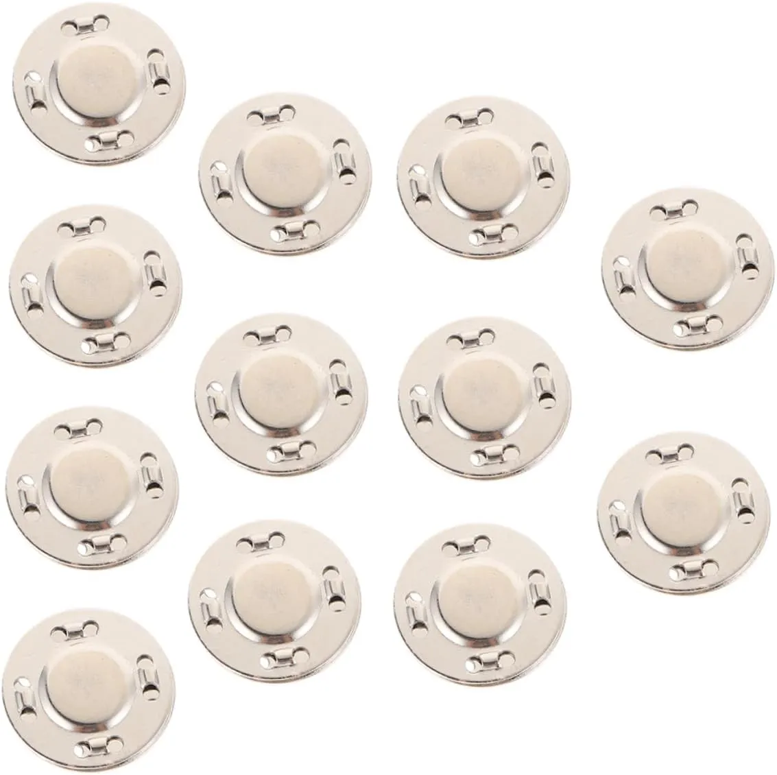 FONDOTIN 15Pairs Magnetic Snap Fasteners for DIY Handbag Accessories Durable Bag Buttons for Clothing and Backpacks Easy to Install Bag Closures
