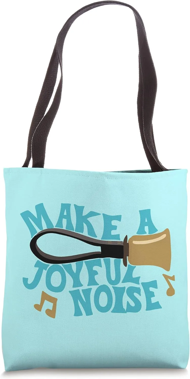 For Handbell Choir Ringers Make A Joyful Noise Graphic Tote Bag