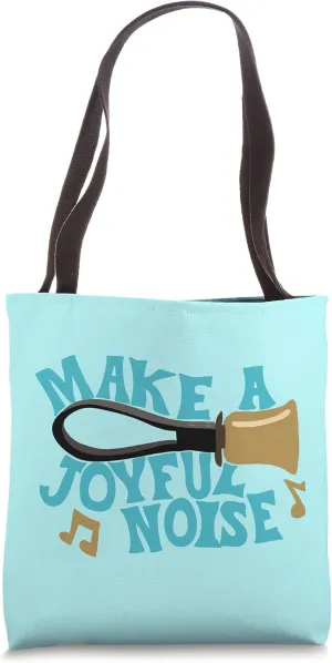 For Handbell Choir Ringers Make A Joyful Noise Graphic Tote Bag