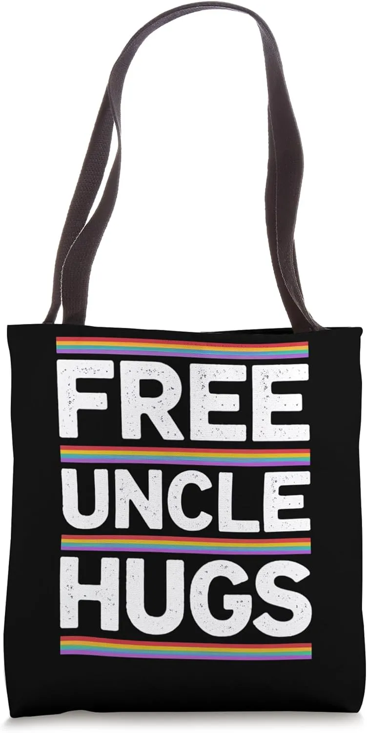 Free Uncle Hugs Bold Statement Tote Bag