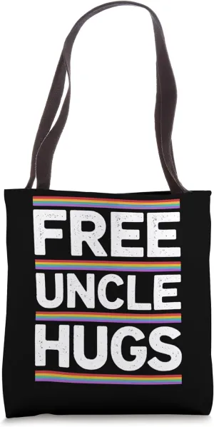 Free Uncle Hugs Bold Statement Tote Bag
