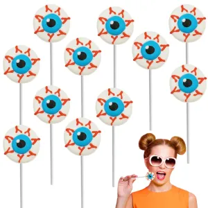 Fruidles Eyeballs Halloween Lollipop Candy, Trick-Or-Treat Party Bag Fillers, Party Favor (48-Pack)