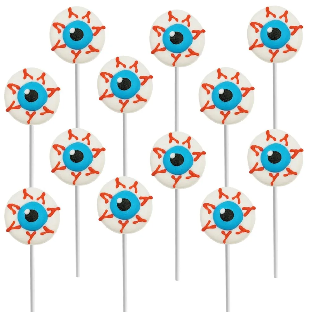 Fruidles Eyeballs Halloween Lollipop Candy, Trick-Or-Treat Party Bag Fillers, Party Favor (48-Pack)