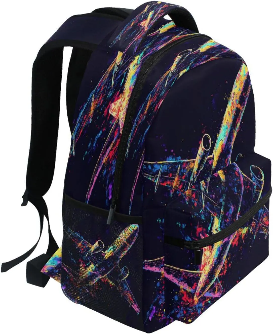 Fun Backpack for Teenager Fashion Diaper Bag Backpack with Chest Strap for Travel Trip Airplane Plane and Aircraft