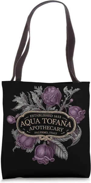 Funny Feminist Aqua Tofana Apothecary Vintage Women Tote Bag