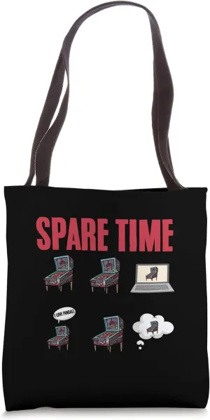 Funny Retro Pinball Arcade Machine Game Pinball Wizard Lover Tote Bag