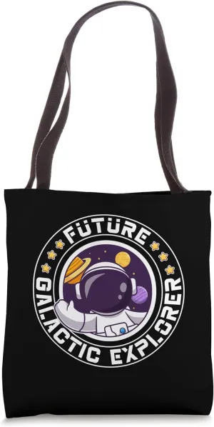Future Galactic Explorer Space Colonization Sci-Fi Kids Tote Bag
