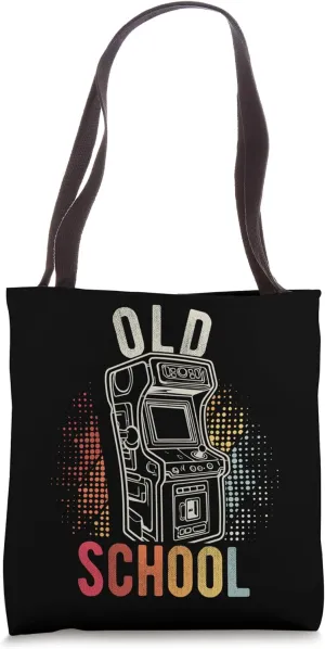 Game OLD SCHOOL Retro Arcade Game Gaming Gamer Tote Bag