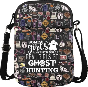 Ghost Hunter Gift Spooky Gift Real Go Ghost Hunting Crossbody Bag Paranormal Investigator Gift