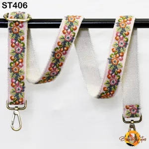 Gift for Dad Embroidered Messenger Bags Strap Crossbody Strap for Purses Boho  Embroidery Replacement Strap Boho Guitar Strap Handbag Strap