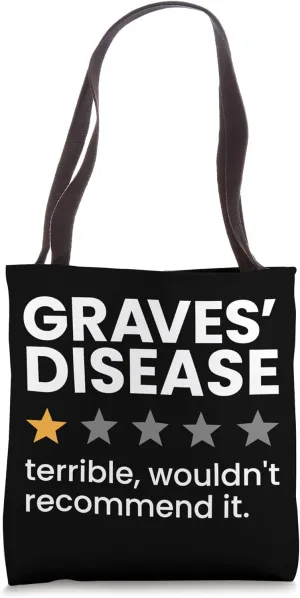 Graves’ Disease One Star Rating Graves’ Disease Awareness Tote Bag