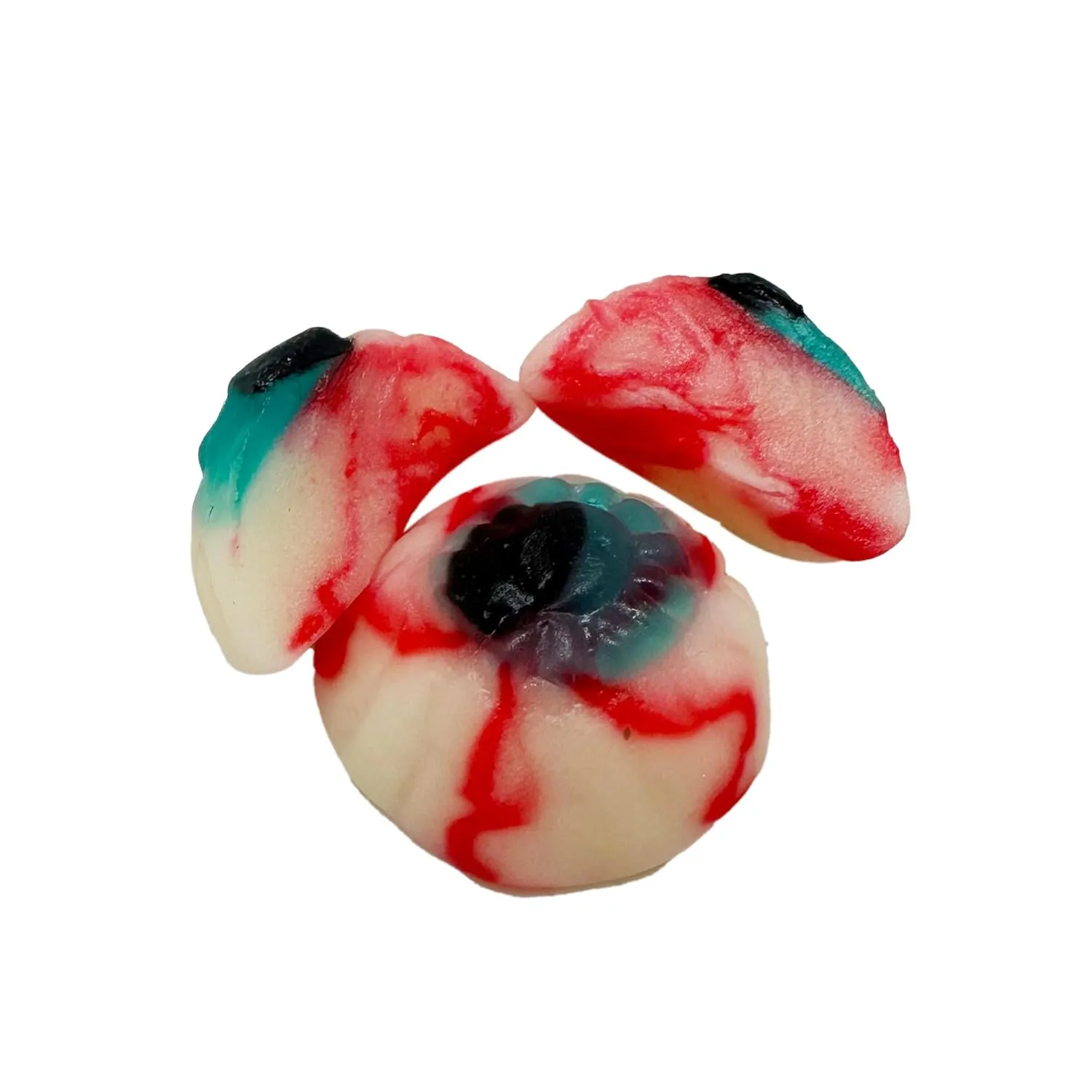 Gummy Eyeballs - 3 LB Resealable Stand Up Candy Bag - Halloween Themed Bloody Eyeball Gummies - Scary Novelty Candy for Trick or Treaters and Party Favor Bags