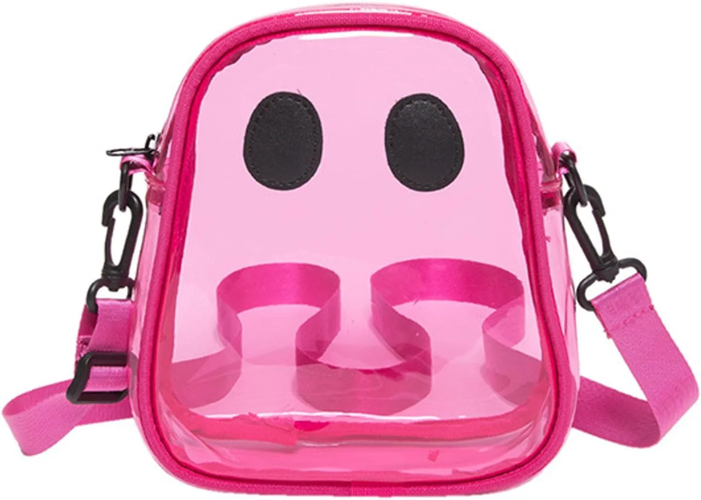 Halloween Pumpkin Clear Crossbody Purse, Transparent Novelty Ghost Purse Cute Spooky Season Shoulder Bag for Women