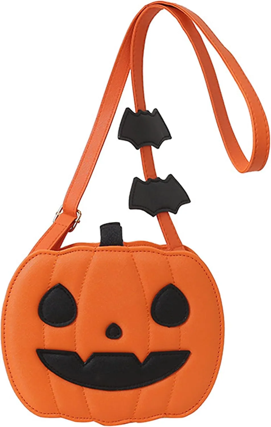 Halloween Pumpkin Purse Sling Bag Crossbody Bags for Women, PU Leather Pumpkin Shaped Crossbody Shoulder Bag