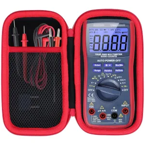Hard Case Compatible with AstroAI Digital Multimeter Analyzer TRMS 6000 Counts Volt Meter Ohmmeter Auto-Ranging Tester